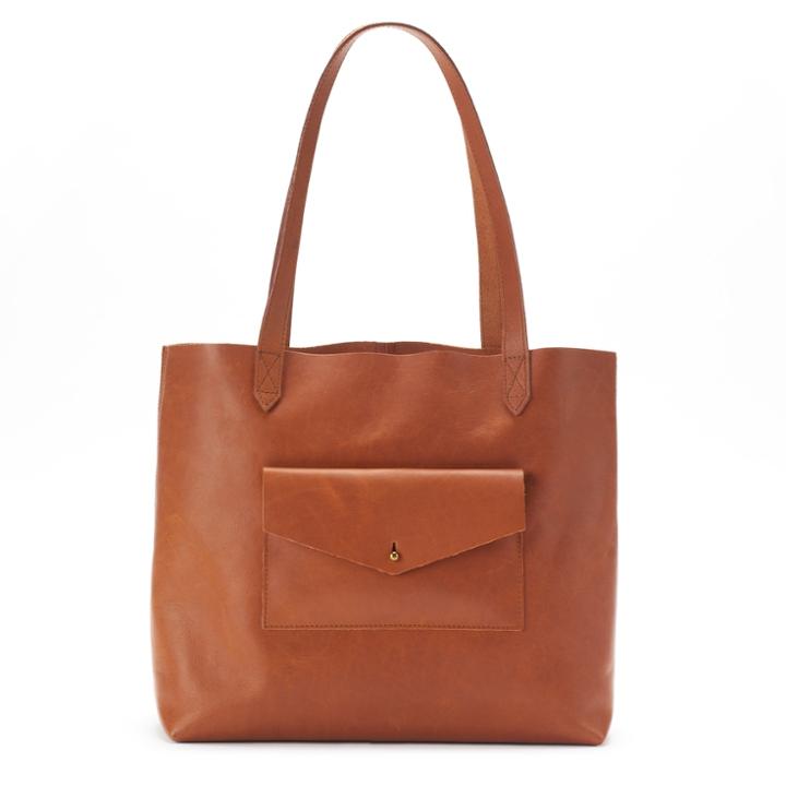 Sonoma Goods For Life&trade; Sadie Leather Tote, Women's, Brown