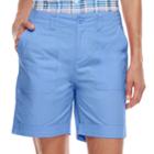Women's Caribbean Joe Convertible Cuffed Shorts, Size: 14, Blue