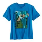 Boys 8-20 Minecraft Steve Tee, Size: Large, Turquoise/blue (turq/aqua)