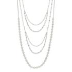 Multistrand Necklace, Women's, Light Grey