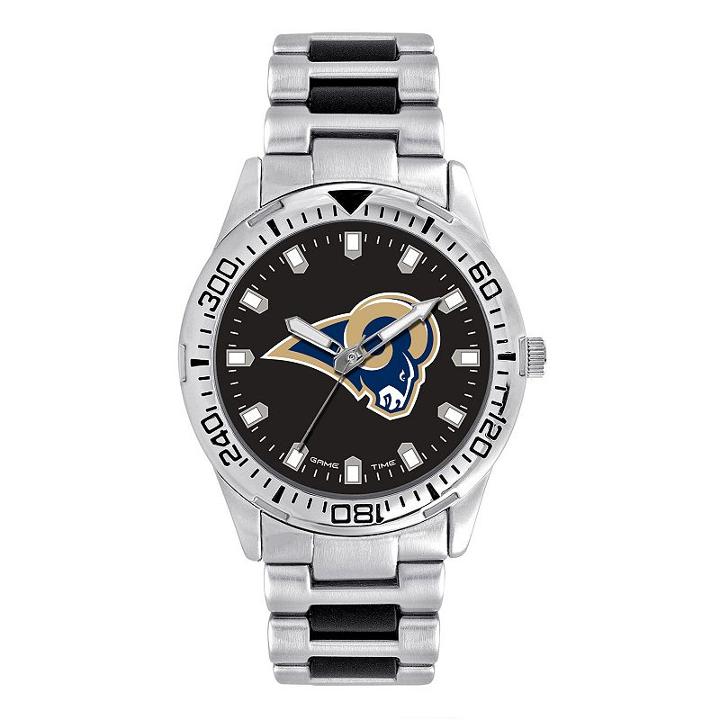 Men's Game Time Los Angeles Rams Heavy Hitter Watch, Silver