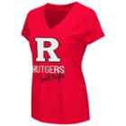 Women's Campus Heritage Rutgers Scarlet Knights V-neck Tee, Size: Large, Red Other