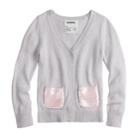 Girls 4-12 Sonoma Goods For Life&trade; Sequined Cardigan Sweater, Size: 12, Microchip