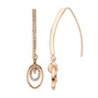 Napier Simulated Crystal Marquise Threader Earrings, Women's, Gold