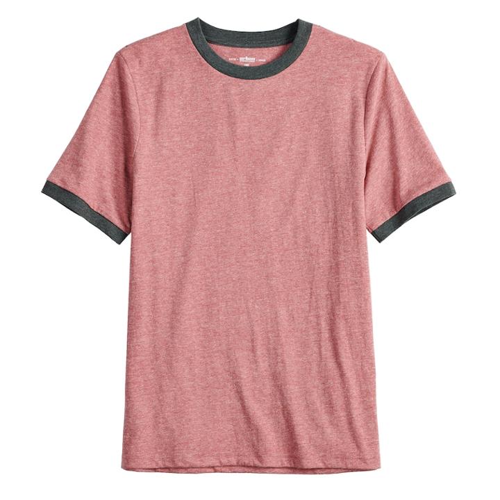 Boys 8-20 Urban Pipeline&reg; Ultimate Ringer Tee, Size: Small, Red