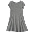 Girls 4-10 Jumping Beans&reg; Princess Seam Skater Dress, Size: 4, Med Grey