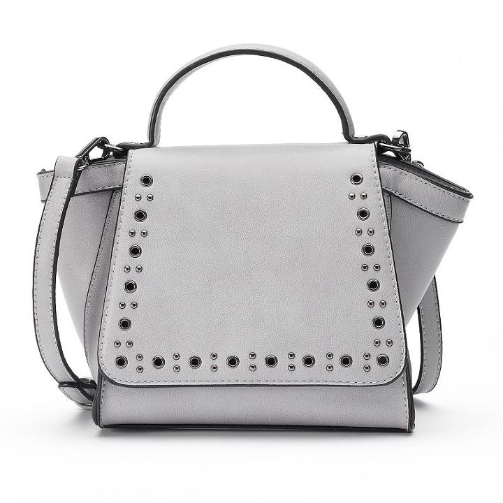 Mellow World Mia Studded Flap Mini Satchel, Women's, Grey