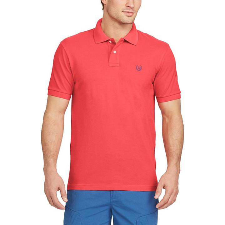Men's Chaps Stretch Solid Pique Polo, Size: Xxl, Red