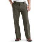 Men's Lee Custom Fit Relaxed-fit Flat-front Pants, Size: 36x29, Green