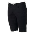 Men's Xray Slim-fit Moto Stretch Denim Shorts, Size: 36, Black