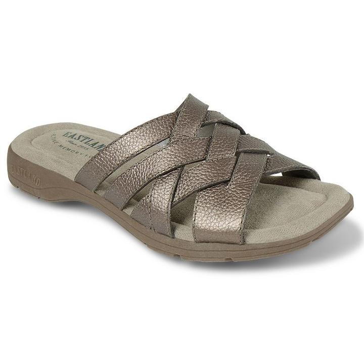 Eastland Hazel Women's Strappy Slide Sandals, Size: Medium (6), Dark Grey