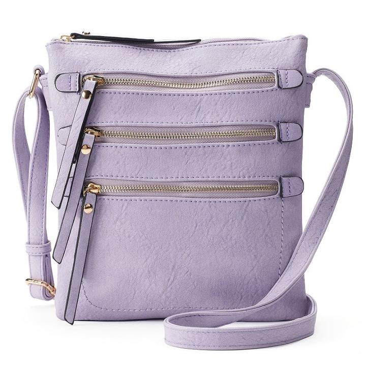 Deluxity Layla Triple-entry Crossbody, Women's, Purple