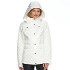 Women's Braetan Hooded Quilted Jacket, Size: Medium, White