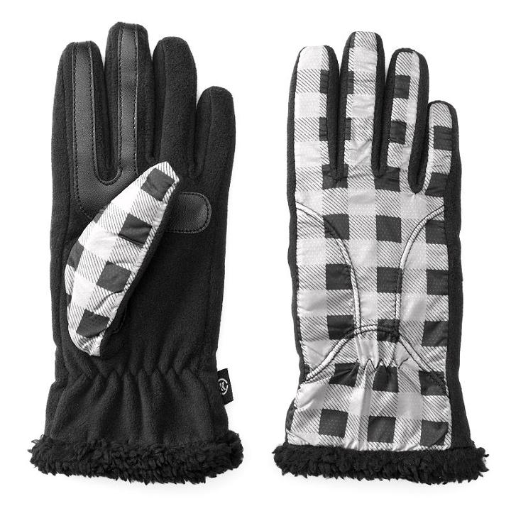 Women's Isotoner Water Repellent Chenille Tech Gloves, Size: S-m, Lt Brown