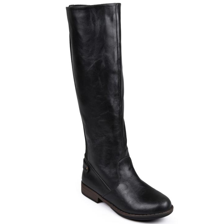 Journee Collection Lynn Women's Tall Riding Boots, Size: 10 Wc, Black