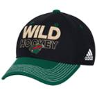 Adult Adidas Minnesota Wild Locker Room Flex-fit Cap, Men's, Size: L/xl, Black