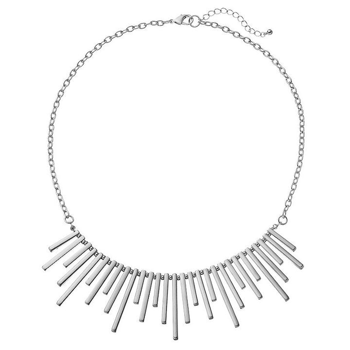 Apt. 9&reg; Staggered Stick Necklace, Women's, Silver