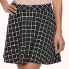 Juniors' Joe B Front Zipper Skater Skirt, Teens, Size: Small, Oxford