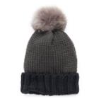 Apt. 9&reg; Two-tone Pom-pom Beanie, Women's, Grey Other