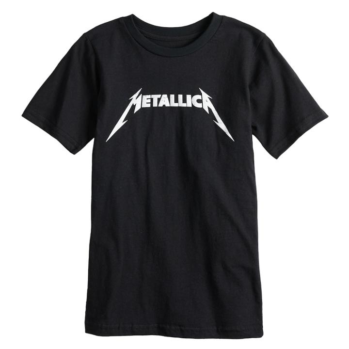 Boys 8-20 Metallica Tee, Size: Small, Black