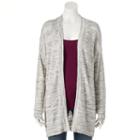 Women's Sonoma Goods For Life&trade; Marled Cardigan, Size: Large, Med Grey