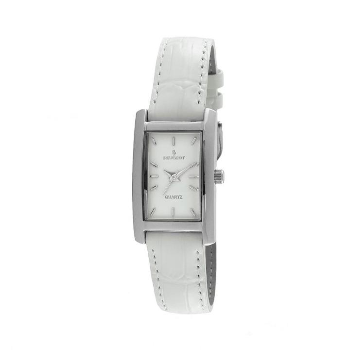 Peugeot Women's Leather Watch - 3008wt, White