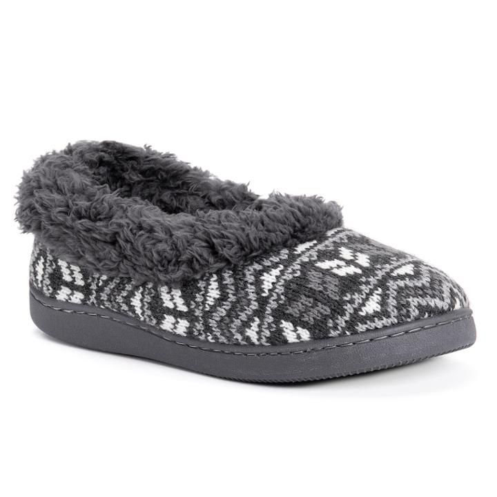 Women's Muk Luks Brinley Slippers, Size: Small, Dark Grey