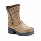 Muk Luks Brenda Women's Water-resistant Boots, Girl's, Size: 7, Brown