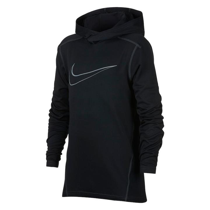 Boys 8-20 Nike Dri-fit Hooded Training Top, Size: Large, Grey (charcoal)
