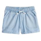 Girls 4-10 Jumping Beans&reg; Denim Cuffed Shorts, Size: 4, Blue