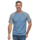Men's Columbia Wildberry Omni-wick Raglan Tee, Size: Xl, Blue (navy)