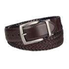 Men's Columbia Elevated Reversible Braided Belt, Size: Small, Dark Brown
