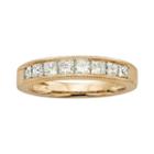 14k Gold 1-ct. T.w. Igl Certified Princess-cut Diamond Wedding Ring, Women's, Size: 9, White