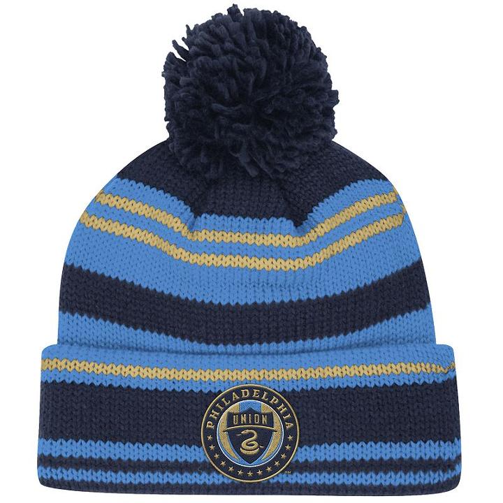 Adult Adidas Philadelphia Union Retro Cuffed Beanie, Blue