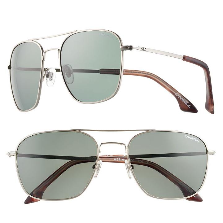 Unisex O'neill Square Aviator Sunglasses, Oxford