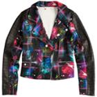 Disney's D-signed Descendants 2 Girls 7-16 Graffiti-print Moto Jacket, Size: Small, Multi