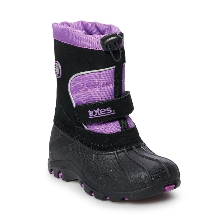 Totes Juliet Toddler Girls' Winter Boots, Size: 8 T, Dark Grey