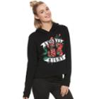 Juniors' Always Right Cropped Graphic Hoodie, Teens, Size: Xs, Black