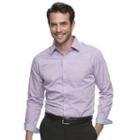 Men's Haggar Classic-fit Button-down Shirt, Size: Xxl, Purple Oth