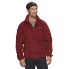 Men's Columbia Flattop Ridge Fleece Jacket, Size: Large, Med Red