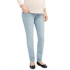Maternity Oh Baby By Motherhood&trade; Secret Fit Belly&trade; Embellished Skinny Jeans, Women's, Size: Small, Blue