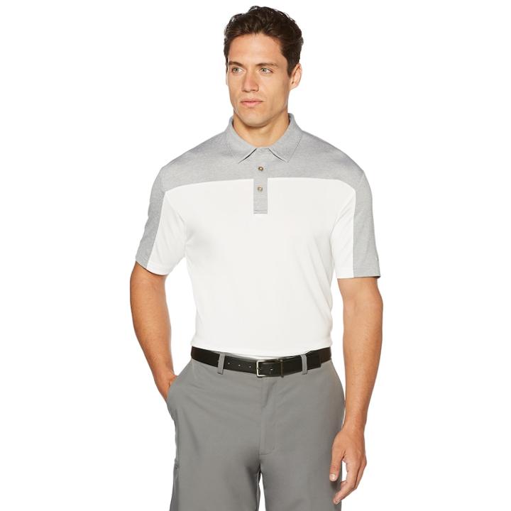 Big & Tall Men's Grand Slam Colorblock Polo, Size: Xxl Tall, Light Grey