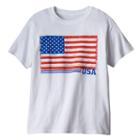 Boys 8-20 Usa Flag Core Value Tee, Boy's, Size: Medium, White