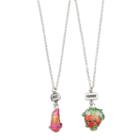 Girls Shopkins 2-pk. Best Friends Bff Lippy Lips & Strawberry Kiss Necklace Set, Girl's, Multicolor