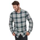 Men's Sonoma Goods For Life&trade; Slim-fit Flannel Button-down Shirt, Size: Xxl, Dark Blue