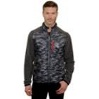 Men's Mountain And Isles Camo Mixed Media Hybrid Fleece Jacket, Size: Xl, Dark Grey