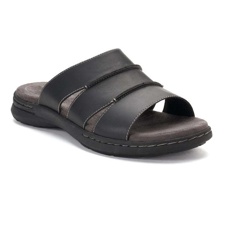 Croft & Barrow® Piano Men's Sandals, Size: Medium (8), Black
