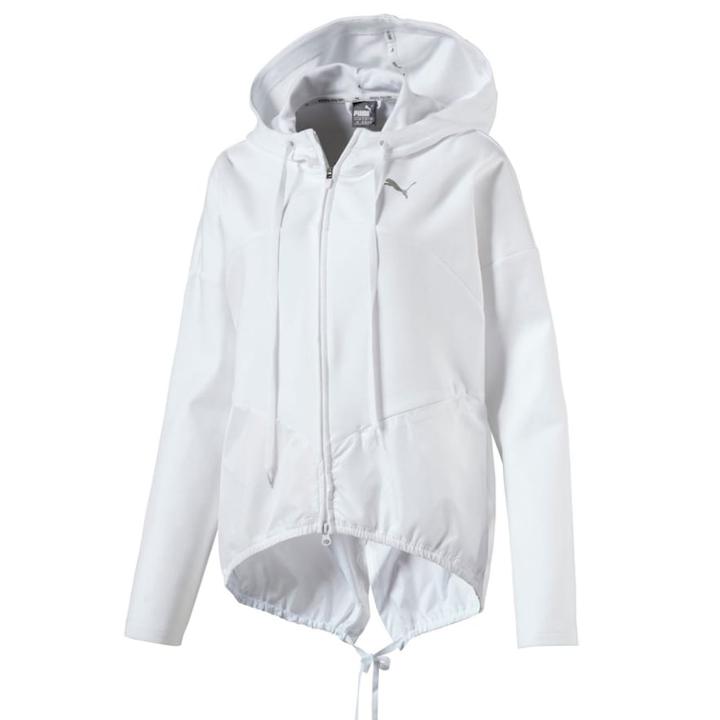 Women's Puma Transition Full-zip Hoodie, Size: Xl, White