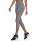 Women's Nike Power Running Capri Leggings, Size: Medium, Med Grey