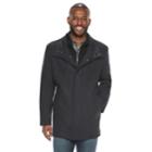 Men's Am Studio By Andrew Marc Wool-blend Car Coat With Bib, Size: Medium, Dark Grey